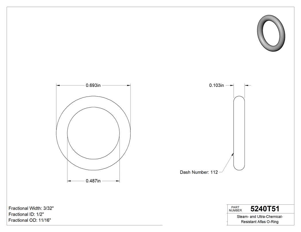 Technical drawing - 5240T51